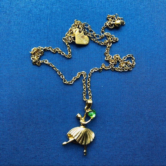 Jewelry - 🍀Vintage  Barbie Ballerina birthstone necklace